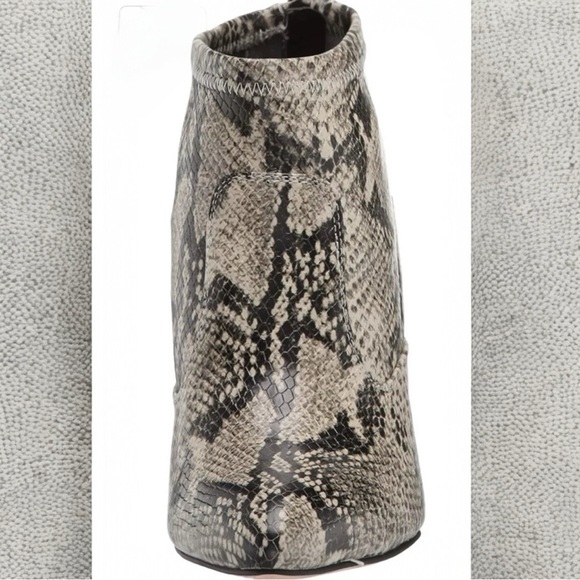 Franco Sarto Kortney Leather Snakeskin Print Block Heel Ankle Bootie Size 7.5 - Picture 10 of 12
